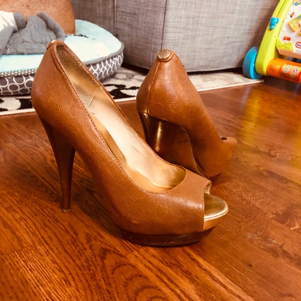 Michael Kors peep-toe platform heels